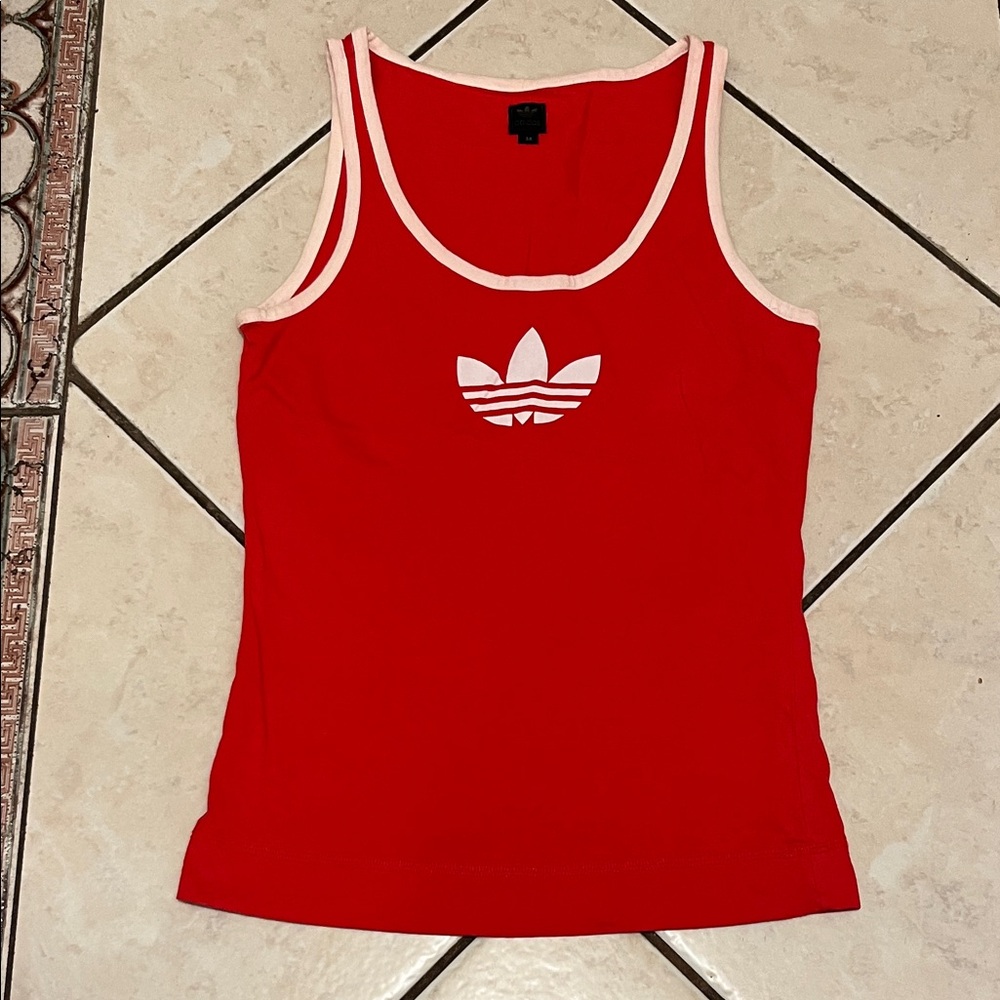 Adidas Women's Red tank top size 38